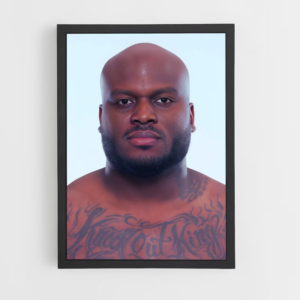Poster Derrick lewis imposante – affiche MMA (vue 2)